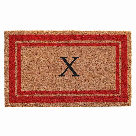 Calloway Mills Monogram Door Mat, Natural, Red, 24 in W x 36 in L 153032436X